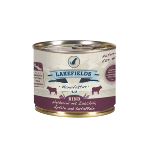 Lakefields Hundefutter Nassfutter Dosenfleisch Menü Rind 200g